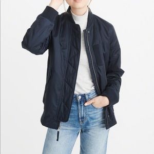 Winter jacket bomber jacket size small A&F navy